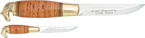 Iisakki Knives South Ostrobothnia Knife Combo Brass Ferrules Horse Head Bolsters