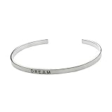 Eve's Addiction Sterling Silver Friendship Stackable Bracelet - Dream