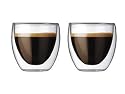 Bodum Pavina 2-Ounce Double-Wall Thermo Glasses (Espresso/Shot), Set of 2