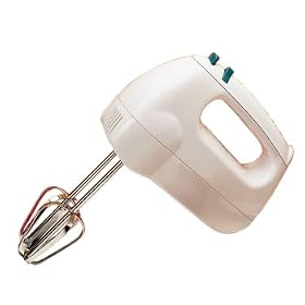 Maxi-Matic EHM-07 7 Elite Cuisine-Speed Hand Mixer with Chrome Beaters and Easy Eject, White