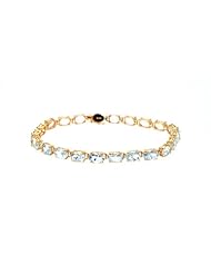 14K Yellow Gold Aquamarine Bracelet