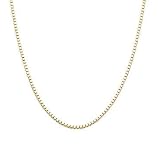 Yellow Gold 18in & .9mm Box Chain Necklace