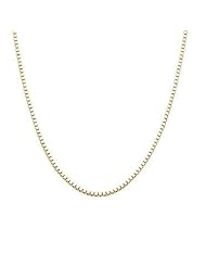 Yellow Gold 18in & .9mm Box Chain Necklace