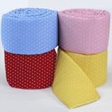 Baby Star Cradle Bumpers - color: Yellow/White, size: 18x36