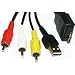 VMC-MD2 USB Data Cable with A/V Audio Video Multi connecting Cable Lead Compatible with SONY Cyber-Shot DSC-H20, DSC-HX1, DSC-H55, DSC-HX5V, DSC-T500, DSC-T900, DSC-TX7, DSC-W210, DSC-W215, DSC-W220, DSC-W230, DSC-W270, DSC-W275, DSC-W290
