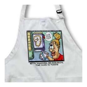Click here to buy Biological Time Clock Ticking - Waist Apron With Pockets.