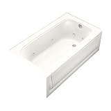 Kohler 1151-RA-0 Bancroft 5' Whirlpool Bath Tub with Integral Apron and Right Hand Drain