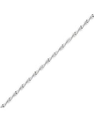Sterling Silver 2mm Twisted Herringbone Chain - 20 Inch