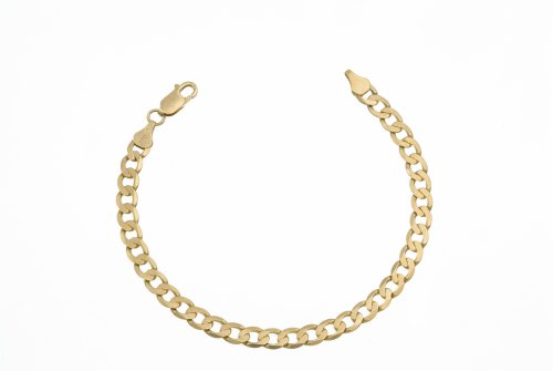 Men's Curb Bracelet, 9ct Yellow Gold, Model AFC 160 8.5