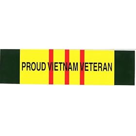 PROUD VIETNAM VETERAN decal bumper sticker
