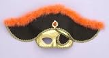 Fancy Golden Pirate Costume Mask