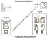 Audi A6 Dash Trim Kit 96-03 - 26 pieces - Solid Navy Blue