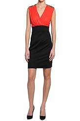 V-neck Chiffon/Metallic/Nylon/Polyester/Ponte/Spandex/Knit Sequined Gathered Sleeveless  Dress