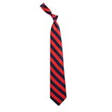 Kansas Jayhawks NCAA Stripes Mens Tie (100% Silk)