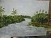 Backwaters Of Kerala, India 1, Painting by Suresh Joseph, Original