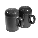 Fiesta Black 756 4-1 2-by-4-Inch Stovetop Salt and Pepper Set