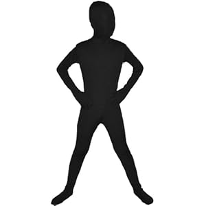 Children Halloween Full Body Lycra Spandex Cosplay Costume, Black,medium