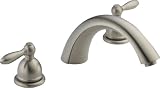 Peerless Faucet PTT298628-BN Two-Handle Roman Tub Faucet Trim with Metal Lever Handles, Brushed Nickel