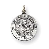 Sterling Silver Our Lady of Perpetual Help Medal