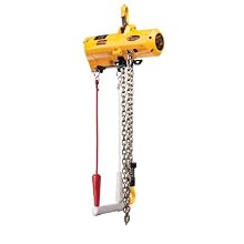 Harrington Cheetah TCS Cord Model Air-Powered Hoist, Hook Mount, 1/2 Ton Capacity, 10' Lift, 60 fpm Max Lift Speed, 16-1/3" Headroom, 1" Hook Opening, 1/2" NPT, 90 psi