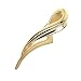 Jewelry : 14k Yellow Gold Electroform Brooch