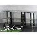 Carlo Milano Elegante TV-Bank & Multimedia-Rack "GD-3110 Black"