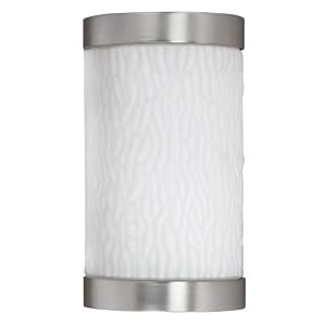 American Fluorescent FUW113SNEC Fusion Outdoor Sconce, Unique Smooth White Glass Diffuser... by American Fluorescent