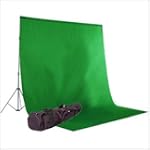 CowboyStudio Photography 6 X 9ft Chromakey Green Muslin Backdrop with Support System and Carry Bag