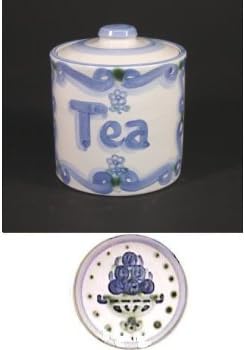Jar Small, Bouquet Pattern
