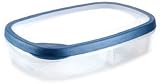 Pyrex Storage 10-Piece Set, Clear with Blue Lids