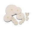 COTTON BUFF SUPER 4" DIAMETER X 50 PLY 4 ROWS OF STITCHINGS WITH SHELLAC CENTER