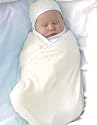 Creme COMFORT SILKIE - Snuggle Wrap INFANT SWADDLER, Original patented shape for easy swaddle and true comfort. Design by "Mother of Comfort", parent educator Jeanelle Troncone.