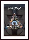 Pink Floyd - Prism, Art Poster with Wood Frame, poster size: 36 x 24