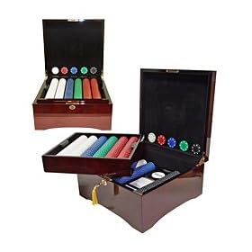 750 11.5 Gram SUITED Chips in Mahogany Case