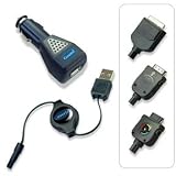 Covertec CCS20 Pocket PC Kit : USB Sync Charger retractable Cable + Car Charger