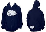 Clap Your Hands Say Yeah - CLOUDS Zip Hoodie, Navy