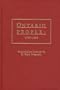 Ontario People: 1796-1803 With Introduction and Index by Norman K. Crowder (#1855)