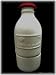 Vintage Milk Bottle Porcelain Sugar Bowl and Creamer