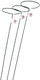 Bosmere E553  48-Inch Plant Stem Support with 6-Inch Hoop, 3-Pack