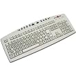 Keys U See Large Print Keyboard Ivory w Blk Print