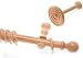 Natural Real Wooden Curtain Pole Many Sizes Other Wood Colours Spare Rings And Hold Backs All Available 240