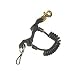 36 Quick Release Coil Lanyard with Brass Clip and SS Split R