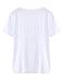 ROMWE Women's Tee Short Sleeve Loose Printing White Funny T Shirts T-Shirt