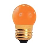 7.5 Watt S11 Bulb / 130 Volt / Medium Base / Ceramic Orange