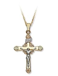 Landstroms Black Hills Gold INRI Crucifix Cross Pendant - 03381