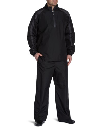 PGA Tour Anchorage Men's Waterproof Suit - Black/Grey, 