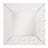 Etched and Beveled Mirrored frame 35ö Scroll Beveled Mirror 78120