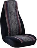 Saddleman 3445214 Mohave Style High Back Bucket Seat Cover, Gray