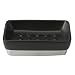 Black/Chrome Louie Soap Dish