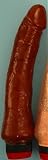 Chocolate Long Natural Jelly Vibe 8 inch
